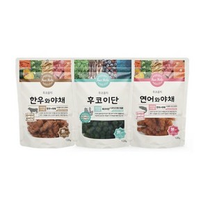 후코홀릭 간식모음 후코이단 황태 한우 오리 연어 야채, 1개