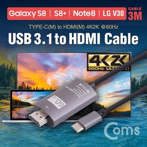 Coms USB 3.1 컨버터 케이블 / 3M ZW368, 1개