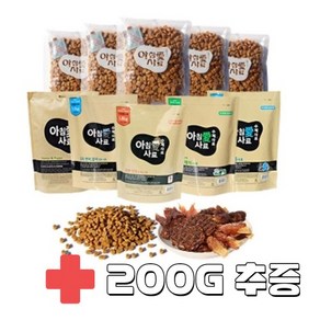 아침애사료 1.8kg+200g 채식 피부개선 오리연어 황태 애견화식 수제 아침 가수분해, 피부건강, 1개, 1.8kg