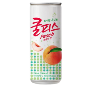 동원 쿨피스 복숭아 파인애플 230ml 각15캔 30캔세트 캔음료 쿨피스캔 음료수, 쿨피스 복숭아 230ml 30캔