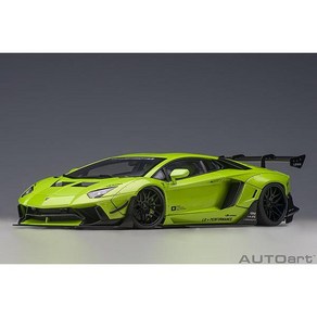 AUTOat 오토아트 79243 1/18스케일 리버티 워크 LB-WORKS 람보르기니 아벤타도르 리미티드 에디션 펄 그린[다이캐스트 미니카], 단일, 1개