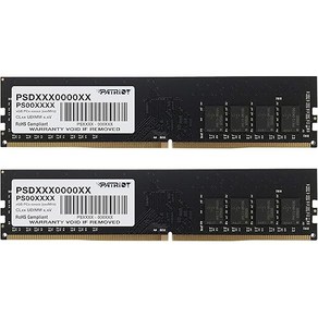 Patriot Memory DDR4 2666MHz PC4-21300 16GB 키트 (2x8GB) 데스크톱용 메모리 PSD416G2666K