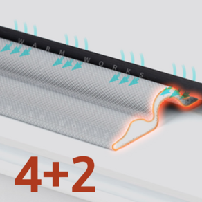 웜웍스 더블웨이브 문풍지 외풍 완벽차단 2m