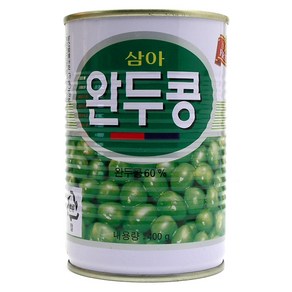 푸드올마켓_ 삼아 완두콩통조림 400g, 1개