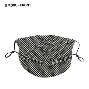 디즈니골프 남성 봄/여름 숨쉬기편안한 패턴 끈조절스트링 마스크 _NC평촌, 1개, 블랙