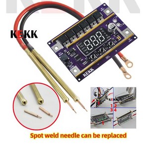 K100 스폿기 PCB 아크릴 포함 슈퍼 캐패시터용 용접기 + 8AWG 핸들포함 (MAX 0.3T), 1개