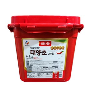 (무)(면)해찬들 태양초고추장(실온 6.5kg)X2개, 6.5kg, 2개