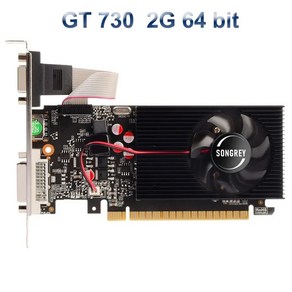 그래픽카드 쿨러 SONGREYGTX 1650 1050Ti GT RX550 4GB 로우 프로파일 그래픽 카드 lp 비디오 GPU nVIDIA, 13 GT730 D3 2G