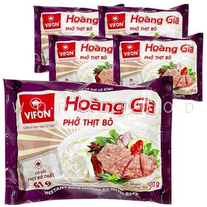 베트남라면 비폰 호앙지아 비프 포보 쌀국수 소고기 120g hoang gia pho bo, 5개