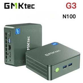 미니컴퓨터 고사양미니PC GMKtec 데스크톱 미니 PC 게이머 컴퓨터 AldeLake N100 윈도우 11 프로 DDR4 16GB 512GB NVMe SSD WIFI6 BT52, 없음, 1) NO RAM NO SSD NO OS  N100미국