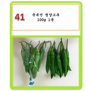 [그린아이팜] 전처리제품 신선야채, 041 청양고추 100g, 1개