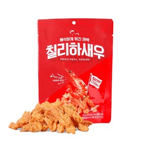 까박 새우머리튀김 칠리하새우 30g 생새우 머리 과자 칠리맛, 10개