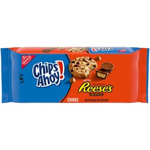 [미국직배송]나비스코 칩스 아호이 리세스 미니 피스 쿠키 269g/Chips Ahoy! Reese's Pieces Cookie, 269g, 1개