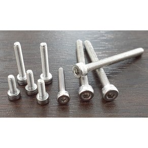 A2-70 스텐304 육각렌치볼트 M2x3mm 외 사이즈, 스텐304 육각렌치볼트 M2.5x10mm, 1개