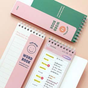 [3권SET] 인디고 혼자공부 단어장 (1200단어 영어단어 미니수첩), 3개, 핑크