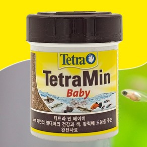 테트라 민 베이비 66ml 30g 열대어 관상어 사료 먹이 밥 치어 구피