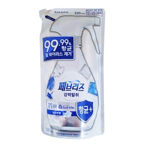 페브리즈 항균플러스 섬유탈취제 깨끗한향 리필, 640ml, 5개