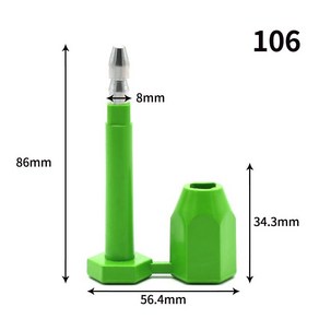 컨테이너씰 100개 화물 보안 볼트 봉인씰 장치 씰링, 106호