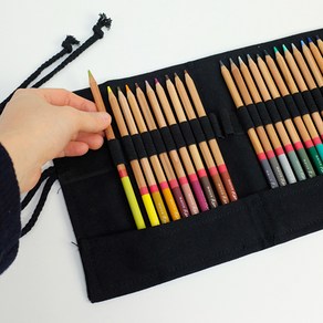 두루마리 필통 색연필 파우치 롤필통 oll pouch pencil case, 12색, 그레이