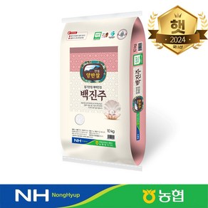 당일도정 농협정품 GAP 시설인증 찰기만점 안동 백진주쌀, 1개, 10kg(상등급)