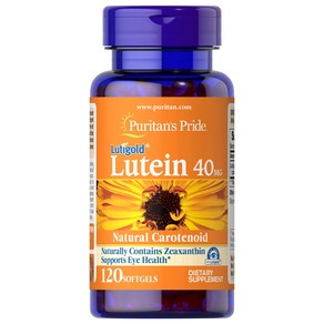 퓨리탄프라이드 루테인 40mg+지아잔틴 120정 Puitan's Pide Lutein with Zeaxanthin (미국배송), 1개