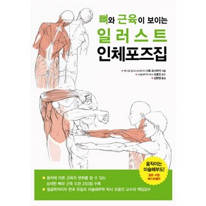 뼈와 근육이 보이는일러스트 인체포즈집, 한스미디어, 사토 요시타카 저/김현영 역/조용진 감수