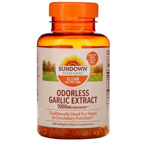 Odoless Galic Extact 1000mg 250 소프트겔, 1개, 250정