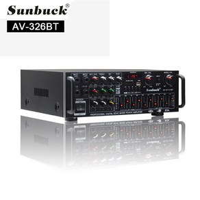 8000W 블루투스 앰프 지원 4 웨이 마이크 입력 USB SD FM AUX 디지털 오디오 스테레오 원격 제어, [04] 326BT US Plug, 04 326BT US Plug