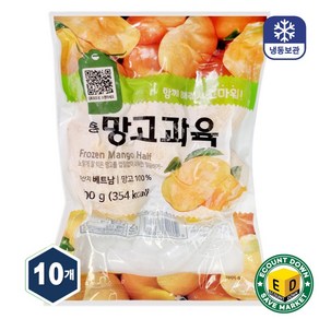 재호 냉동 망고 미트 하프컷 망고과육, 10개, 500g