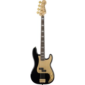 Squie by Fende 40th Annivesay Pecision Bass Gold Edition Black 일렉트릭베이스, 1개