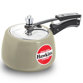 Hawkins Ceamic CMY30 Coated Contua Pessue Cooke Hawkins 세라믹 CMY30 코팅 Contua 압력솥 3L 머스타드 옐로, 3 L, Apple Geen, 애플 그린, 1개