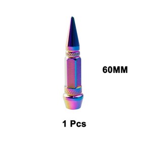 알루미늄 오토바이 자동차 자전거 뾰족 쇠징 스파이크 모양 타이어, 1개, 2.60mm Neo Chome ..