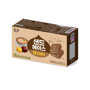 해태 샌드에이스 밤라떼맛, 2개, 204g