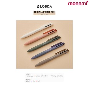 모나미 롭다 3색볼펜 0.38mm