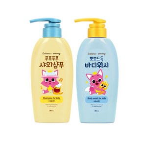 베비언스 핑크퐁 샤와샴푸 380ml + 바디워시 380ml