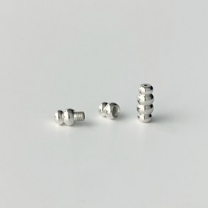 3-DB3-063 실버 부재 볼록 나사장식 5x11mm