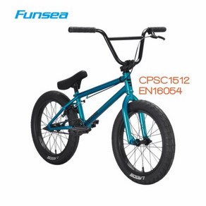 트랙 자전거 로드 산악 Funsea 18인치 남자아이들을 위한 BMX 스턴트 10대 CPSC1512 EN16054 글로시 샤이니 컬러, 2) Teal  기타