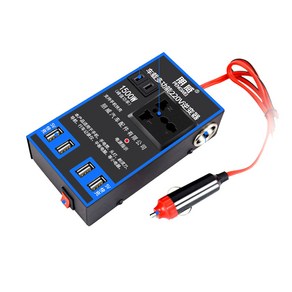 차량전용 인버터 1500W 피크 DC 12V 24V ~ 220V 소켓 자동차 가전제품 전원 4 USB 트럭전용, 01 01 DC12V 24V To 220V