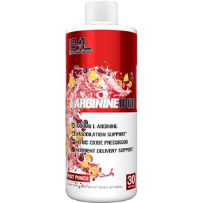 EVLUTIONNUTRITION L-아르기닌1000 프루트 펀치 맛, 1개, 300ml