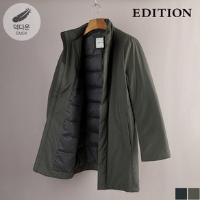 에디션 덕다운 데일리 히든버튼 패딩 NEC4CP1902