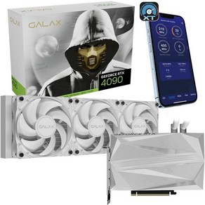 고사양 GALAX GeFoce RTX 4090 Hydo White Xteme Tune 앱 제어 360mm AIO 수냉 쿨러/24GB GDDR6X 384비트 DP*3/HDMI, [01] 하이드로 화이트