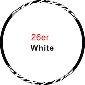 자전거 산악 싱크로스 휠 세트 스티커 m 데 장식 26-27.5-29 인치, [02] 26e White, 1개