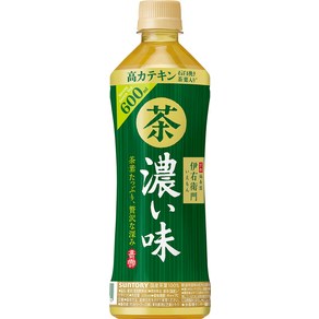 산토리 녹차 이오에몬 진한 맛 600ml × 24병