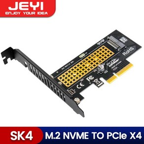 JEYI M.2 nvme-pcie 4.0x16 어댑터 NVME ssd-pci-e 4.0 확장 카드 2280/60/42/30 솔리드 스테이트 드라이브, 03 SK4, 03 SK4, 1개