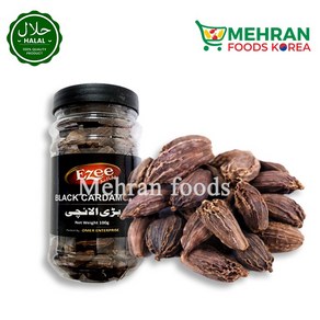 EZEE Black Cadamom (Bai Elaichi) 100g 블랙 카다몬 (향신료), 1개