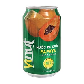 베트남 Vinut 파파야 쥬스 330ml / VIETNAM 비누트 과일음료 과일주스 PAPAYA JUICE