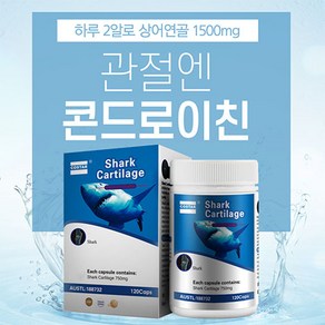 관절엔 콘드로이친 1500mg 호주산 프리미엄 저분자 철갑상어 연골 뮤코다당 글루코사민 관절영양제, 6개월분 (호주산 자연방목 초유 4개월분 증정), 1개, 365정