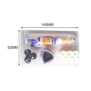 당구 큐 팁 수리 도구 키트 당구 용품 팁 샌더 접착제 파일 큐 팁 부목 세트 스누커 큐 수리 액세서리, 1개, 1) 1 set