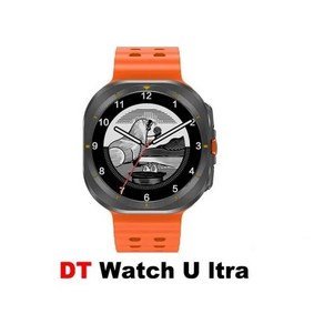 2024 DT Watch Ulta SmatWatch 남녀공용 스포츠 스마트 워치 로컬 음악 블루투스 통화 3D 메뉴 47mm 32Gb, 한개옵션2, 한개옵션1, 03 주황색