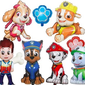 Paw Patrol Balloon Captain Ryder 키즈 파티 용품 어린이 생일 파티 Paw Dog 장식 풍선 파티 어린이 생일 파티 장식